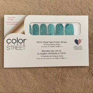 Color Street Teal We Meet Again Nail Strips